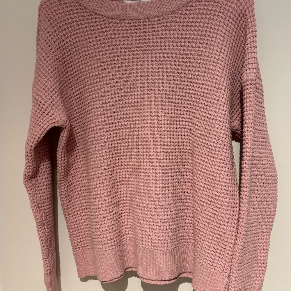 Time and Tru Women's Sweater in Soft Pink